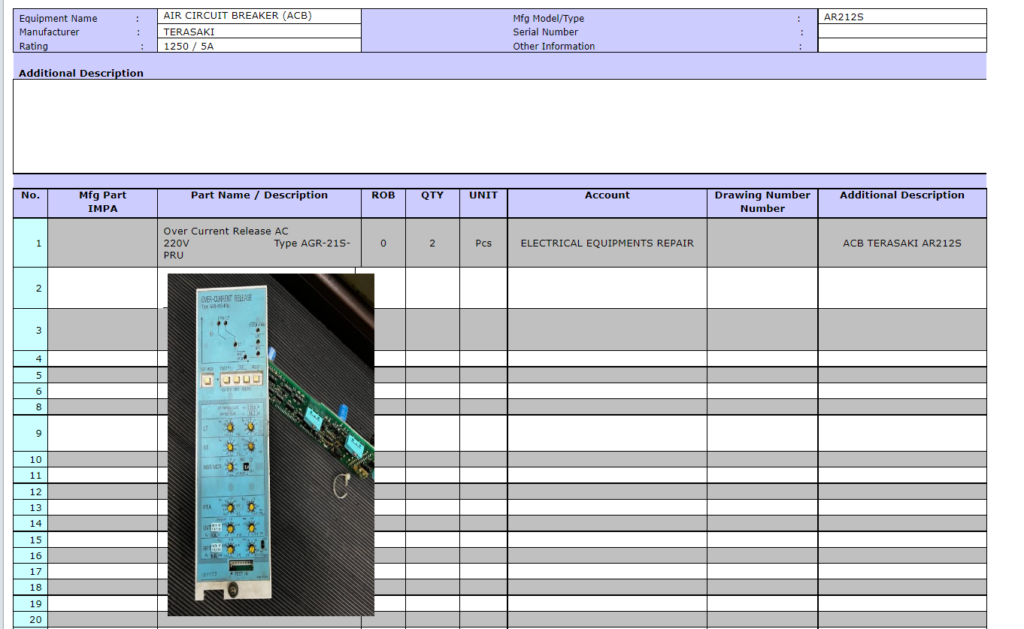 【询价】船舶备件—电气设备维修（CK-R20240626-07）询价-泰州昌宽社区-报价采购-船用采购网-船舶物料采购-船务服务-一站式船用设备供应服务