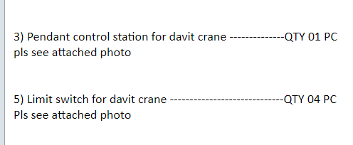 【询价】船舶备件—吊柱起重机备件（CK-J20240606-01）询价-泰州昌宽社区-报价采购-船用采购网-船舶物料采购-船务服务-一站式船用设备供应服务