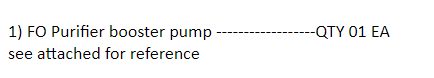 【询价】船舶备件—FO净化器增压泵（CK-J20240606-22）询价-泰州昌宽社区-报价采购-船用采购网-船舶物料采购-船务服务-一站式船用设备供应服务