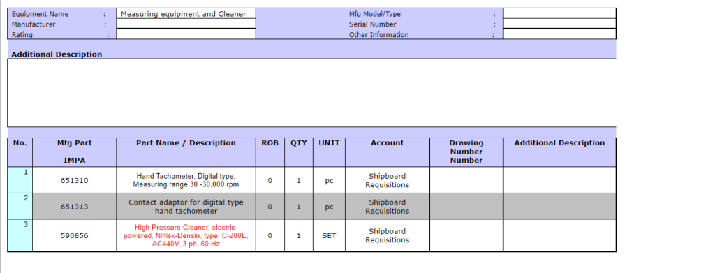 【询价】船舶备件—备件（CK-R20240628-13）询价-泰州昌宽社区-报价采购-船用采购网-船舶物料采购-船务服务-一站式船用设备供应服务