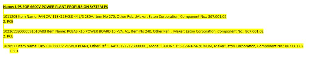 【询价】船舶备件—UPS备件（CK-L20240613-08）询价-泰州昌宽社区-报价采购-船用采购网-船舶物料采购-船务服务-一站式船用设备供应服务