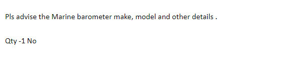 【询价】船舶备件—船用气压计（CK-Y20240624-06）询价-泰州昌宽社区-报价采购-船用采购网-船舶物料采购-船务服务-一站式船用设备供应服务