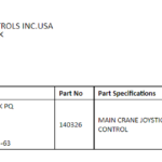 船舶备件—主起重机操纵杆PQ控制（CK-J20240604-01）询价-船用采购网-船舶物料采购-船务服务-一站式船用设备供应服务