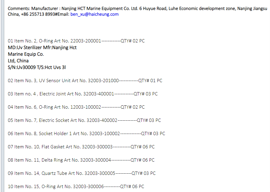 【询价】船舶备件—备件（CK-J20240624-10）询价-泰州昌宽社区-报价采购-船用采购网-船舶物料采购-船务服务-一站式船用设备供应服务
