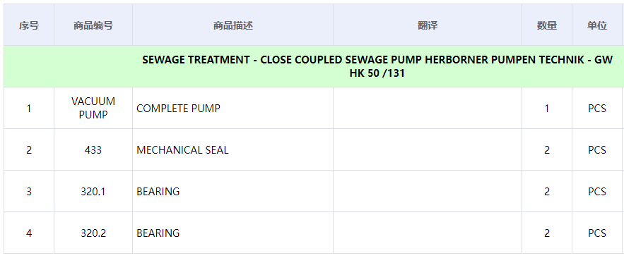 【询价】船舶备件—泵备件（CK-C20240605-07）询价-泰州昌宽社区-报价采购-船用采购网-船舶物料采购-船务服务-一站式船用设备供应服务