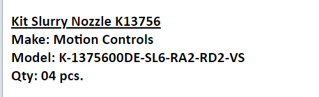 【询价】船舶备件—套件浆料喷嘴（CK-Y20240605-03）询价-泰州昌宽社区-报价采购-船用采购网-船舶物料采购-船务服务-一站式船用设备供应服务