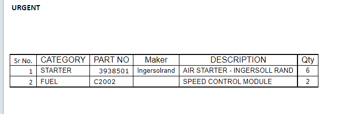 【询价】船舶备件—起动机/燃料（CK-J20240606-24）询价-泰州昌宽社区-报价采购-船用采购网-船舶物料采购-船务服务-一站式船用设备供应服务