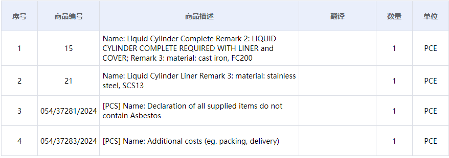 【询价】船舶备件—备件（CK-C20240617-19）询价-泰州昌宽社区-报价采购-船用采购网-船舶物料采购-船务服务-一站式船用设备供应服务