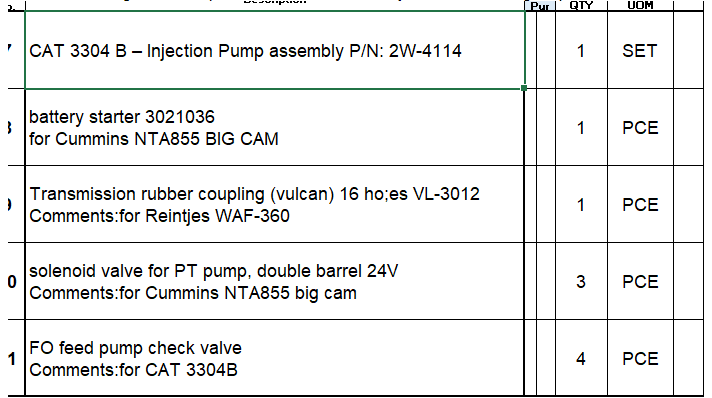 【询价】船舶备件—备件（CK-C20240626-13）询价-泰州昌宽社区-报价采购-船用采购网-船舶物料采购-船务服务-一站式船用设备供应服务