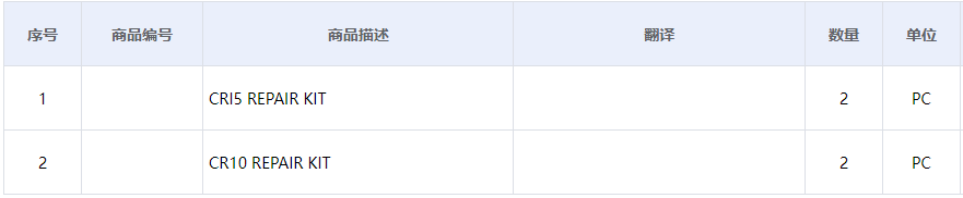 【询价】船舶备件—维修套件（CK-C20240617-11）询价-泰州昌宽社区-报价采购-船用采购网-船舶物料采购-船务服务-一站式船用设备供应服务
