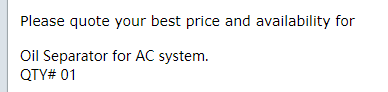 【询价】船舶备件—交流系统油分离器（CK-J20240624-08）询价-泰州昌宽社区-报价采购-船用采购网-船舶物料采购-船务服务-一站式船用设备供应服务