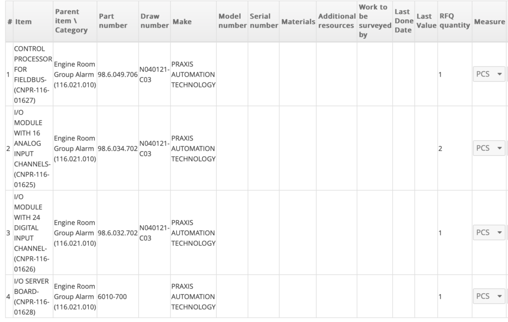 【询价】船舶备件—备件（CK-R20240603-14）询价-泰州昌宽社区-报价采购-船用采购网-船舶物料采购-船务服务-一站式船用设备供应服务