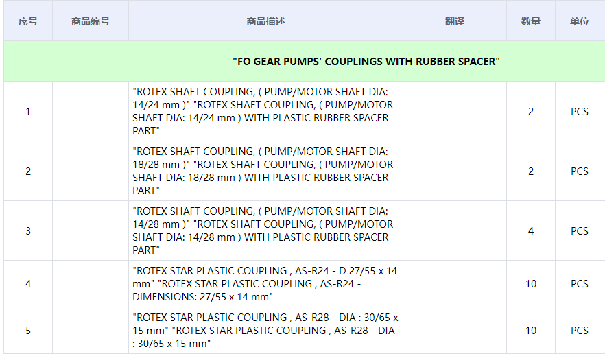 【询价】船舶备件—泵备件（CK-C20240613-06）询价-泰州昌宽社区-报价采购-船用采购网-船舶物料采购-船务服务-一站式船用设备供应服务