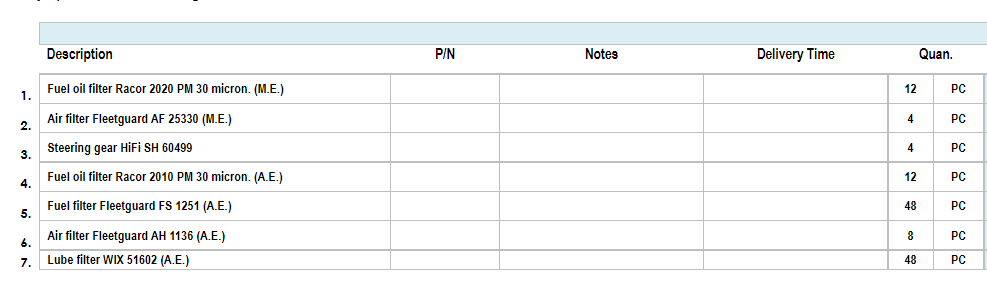 【询价】船舶备件—备件（CK-C20240611-13）询价-泰州昌宽社区-报价采购-船用采购网-船舶物料采购-船务服务-一站式船用设备供应服务