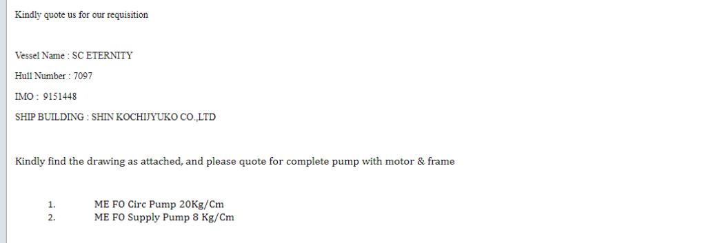 【询价】船舶备件—循环泵/供应泵（CK-R20240612-06）询价-泰州昌宽社区-报价采购-船用采购网-船舶物料采购-船务服务-一站式船用设备供应服务