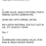 船舶备件—阀（CK-Y20240607-04）询价-船用采购网-船舶物料采购-船务服务-一站式船用设备供应服务