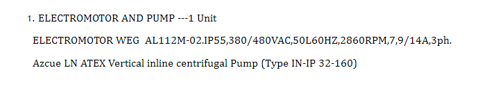 【询价】船舶备件—电动机和泵（CK-Y20240620-01）询价-泰州昌宽社区-报价采购-船用采购网-船舶物料采购-船务服务-一站式船用设备供应服务