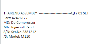 【询价】船舶备件—空气端组件（CK-J20240620-03）询价-泰州昌宽社区-报价采购-船用采购网-船舶物料采购-船务服务-一站式船用设备供应服务