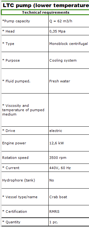 【询价】船舶备件—LTC泵（CK-Y20240620-04）询价-泰州昌宽社区-报价采购-船用采购网-船舶物料采购-船务服务-一站式船用设备供应服务