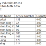 船舶备件—HANJUNG MAN B&W备件（CK-C20240617-03）询价-船用采购网-船舶物料采购-船务服务-一站式船用设备供应服务