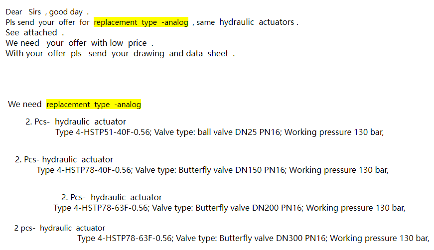 【询价】船舶备件—液压执行机构（CK-J20240605-06）询价-泰州昌宽社区-报价采购-船用采购网-船舶物料采购-船务服务-一站式船用设备供应服务