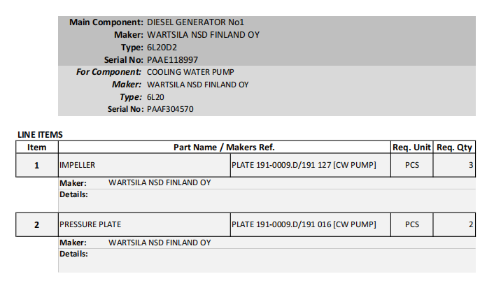 【询价】船舶备件—叶轮/压力板（CK-R20240611-17）询价-泰州昌宽社区-报价采购-船用采购网-船舶物料采购-船务服务-一站式船用设备供应服务