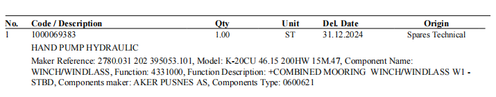 【询价】船舶备件—手动液压泵（CK-R20240611-19）询价-泰州昌宽社区-报价采购-船用采购网-船舶物料采购-船务服务-一站式船用设备供应服务