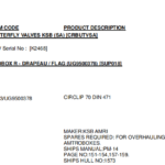 船舶备件—KSB备件（CK-R20240613-06）询价-船用采购网-船舶物料采购-船务服务-一站式船用设备供应服务
