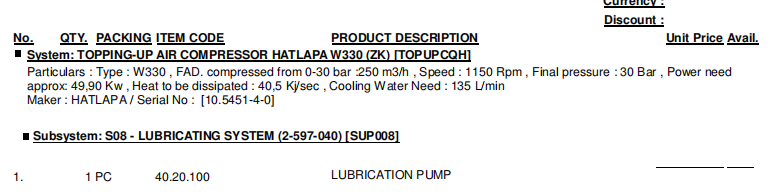 【询价】船舶备件—润滑泵（CK-R20240603-20）询价-泰州昌宽社区-报价采购-船用采购网-船舶物料采购-船务服务-一站式船用设备供应服务