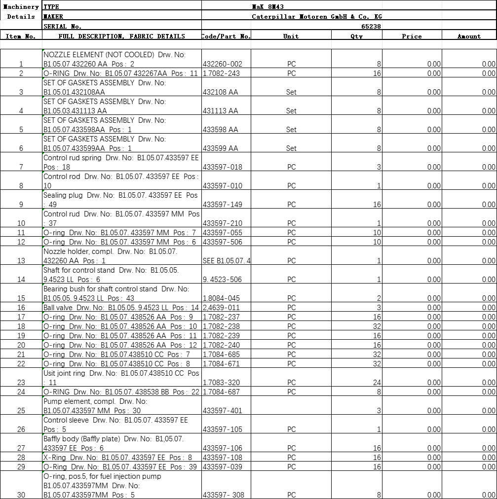 【询价】船舶备件—备件（CK-J20240618-07）询价-泰州昌宽社区-报价采购-船用采购网-船舶物料采购-船务服务-一站式船用设备供应服务