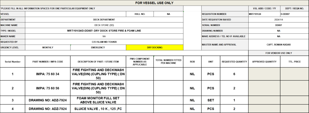 【询价】船舶备件—备件（CK-Y20240619-03）询价-泰州昌宽社区-报价采购-船用采购网-船舶物料采购-船务服务-一站式船用设备供应服务