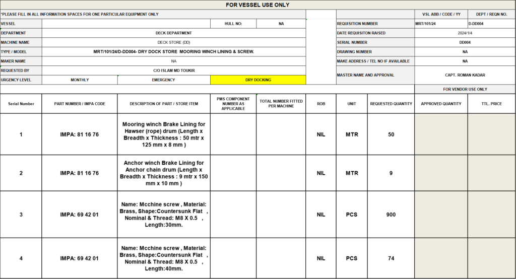 【询价】船舶备件—备件（CK-Y20240619-05）询价-泰州昌宽社区-报价采购-船用采购网-船舶物料采购-船务服务-一站式船用设备供应服务