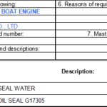 船舶备件—密封水/油封（CK-L20240621-05）询价-船用采购网-船舶物料采购-船务服务-一站式船用设备供应服务