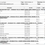 船舶备件—YANMAR备件（CK-Y20240626-02）询价-船用采购网-船舶物料采购-船务服务-一站式船用设备供应服务
