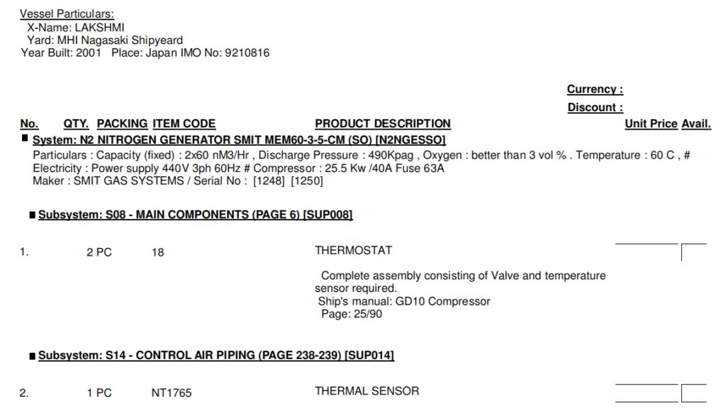 【询价】船舶备件—SMIT备件（CK-R20240628-01）询价-泰州昌宽社区-报价采购-船用采购网-船舶物料采购-船务服务-一站式船用设备供应服务