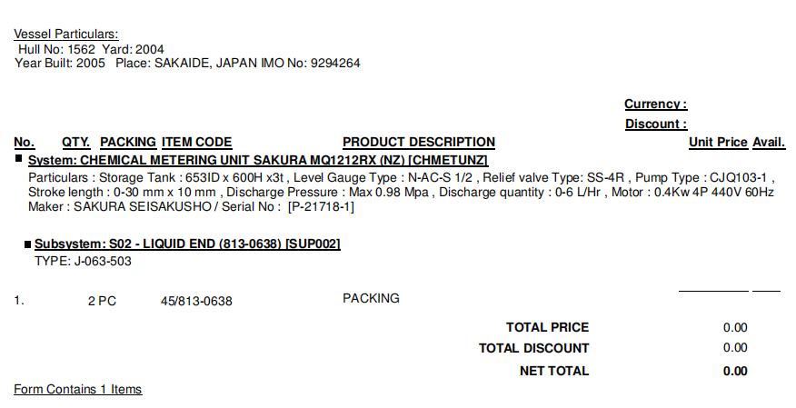 【询价】船舶备件—包装（CK-R20240607-08）询价-泰州昌宽社区-报价采购-船用采购网-船舶物料采购-船务服务-一站式船用设备供应服务