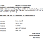 船舶备件—SAKURA备件（CK-R20240607-14）询价-船用采购网-船舶物料采购-船务服务-一站式船用设备供应服务