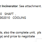 船舶备件—焚化炉备件（CK-L20240722-06）询价-船用采购网-船舶物料采购-船务服务-一站式船用设备供应服务