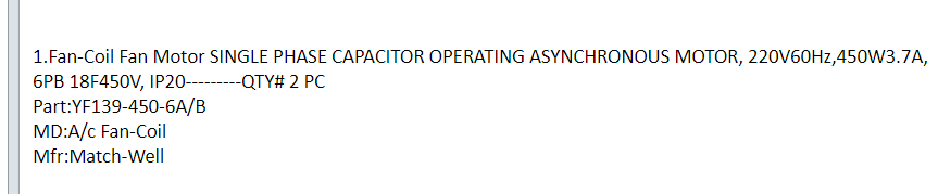 【询价】船舶备件—电机（CK-J20240717-02）询价-泰州昌宽社区-报价采购-船用采购网-船舶物料采购-船务服务-一站式船用设备供应服务