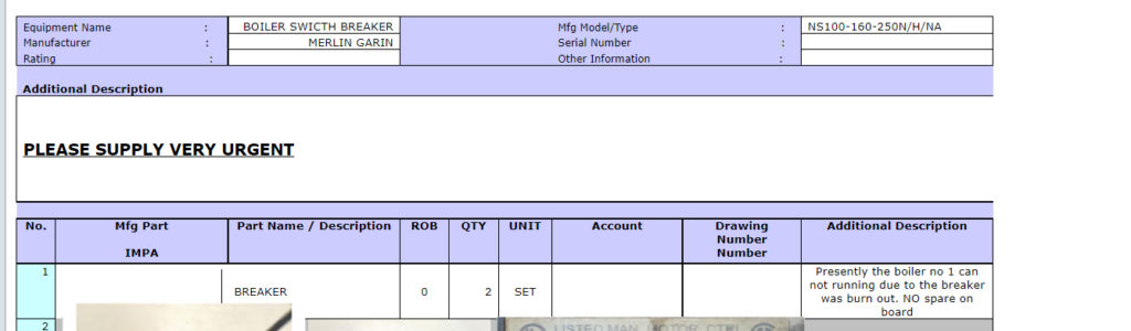 【询价】船舶备件—断路器（CK-R20240730-19）询价-泰州昌宽社区-报价采购-船用采购网-船舶物料采购-船务服务-一站式船用设备供应服务