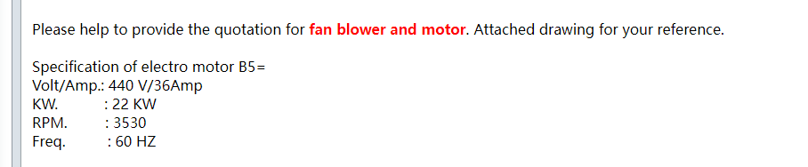 【询价】船舶备件—风扇、鼓风机和电机（CK-R20240725-08）询价-泰州昌宽社区-报价采购-船用采购网-船舶物料采购-船务服务-一站式船用设备供应服务