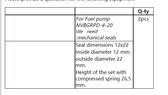 【询价】船舶备件—机械密封/组件（CK-J20240729-11）询价-泰州昌宽社区-报价采购-船用采购网-船舶物料采购-船务服务-一站式船用设备供应服务