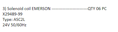 【询价】船舶备件—电磁线圈（CK-J20240709-26）询价-泰州昌宽社区-报价采购-船用采购网-船舶物料采购-船务服务-一站式船用设备供应服务