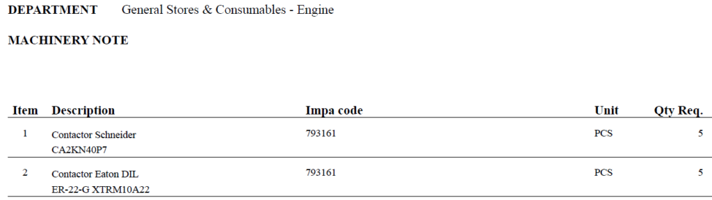 【询价】船舶备件—接触器（CK-C20240712-05）询价-泰州昌宽社区-报价采购-船用采购网-船舶物料采购-船务服务-一站式船用设备供应服务