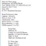 船舶备件—ALLWEILER备件（CK-J20240719-04）询价-船用采购网-船舶物料采购-船务服务-一站式船用设备供应服务