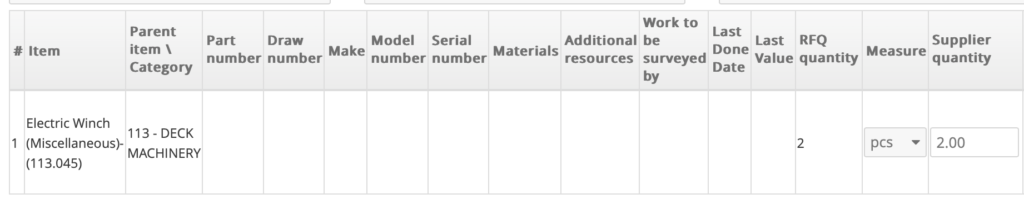 【询价】船舶备件—电动绞车（CK-R20240719-05）询价-泰州昌宽社区-报价采购-船用采购网-船舶物料采购-船务服务-一站式船用设备供应服务