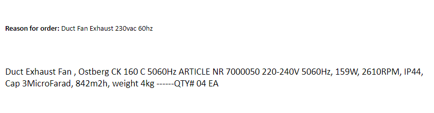 【询价】船舶备件—管道排气扇（CK-J20240716-22）询价-泰州昌宽社区-报价采购-船用采购网-船舶物料采购-船务服务-一站式船用设备供应服务