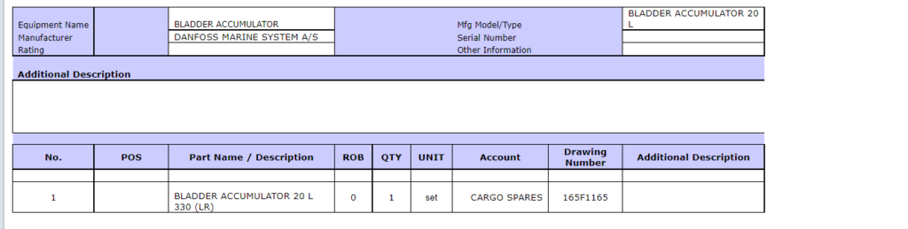 【询价】船舶备件—气囊式蓄能器（CK-R20240701-12）询价-泰州昌宽社区-报价采购-船用采购网-船舶物料采购-船务服务-一站式船用设备供应服务