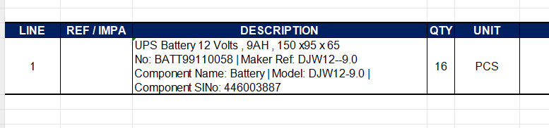 【询价】船舶备件—电池（CK-Y20240702-08）询价-泰州昌宽社区-报价采购-船用采购网-船舶物料采购-船务服务-一站式船用设备供应服务