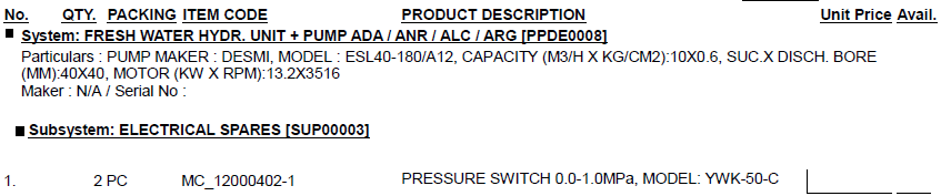 【询价】船舶备件—压力开关（CK-C20240711-12）询价-泰州昌宽社区-报价采购-船用采购网-船舶物料采购-船务服务-一站式船用设备供应服务